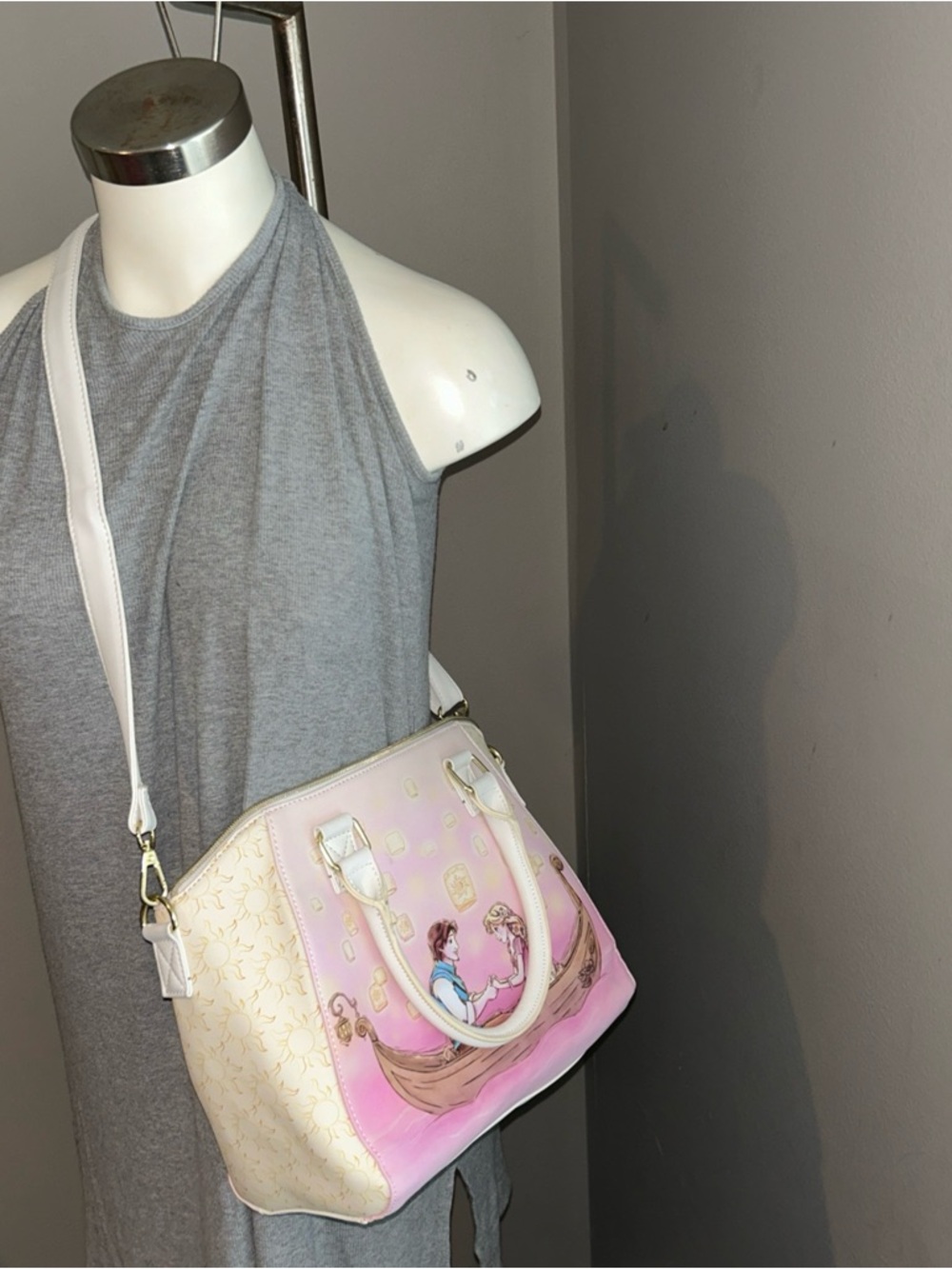 **SOLD** Loungefly Disney Tangled Satchel Rapunzel & Flynn Rider